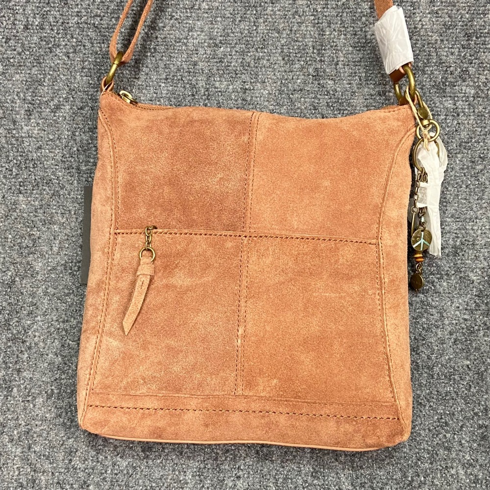 The Sak Lucia Leather Hobo Bag Women's Suede Patchwork Crossbody Purse 107528 - Picture 2 of 15
